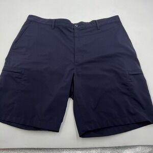 Chaps Golf Mens Navy Blue Performance Cargo Shorts Size 38 Stretch Breathable